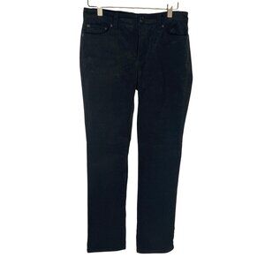 Lauren Ralph Lauren Womens Mid-Rise Black fine corduroy Straight Leg Pants 6P